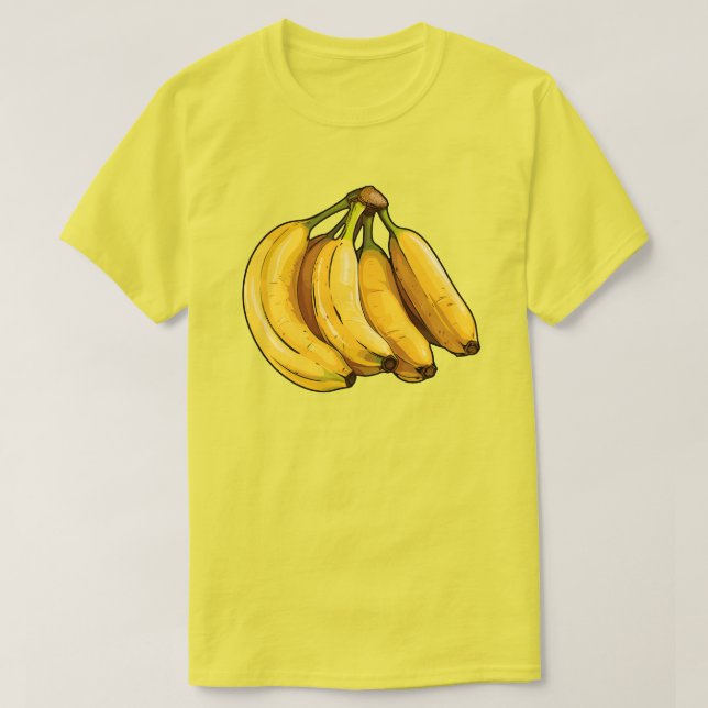 Camiseta Bananas Amarelas (Frente do Design)