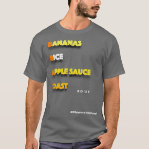 Camiseta Bananas Arroz Molho de Maçã ToastBRAT Mugs Travess
