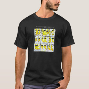 Camiseta Bananas Dançantes Óculos de sol Ai Gerados Memória