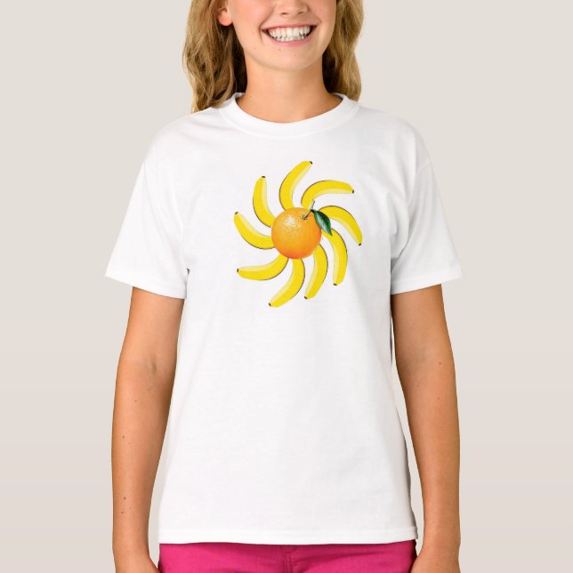 Camiseta Bananas de laranja (Frente)