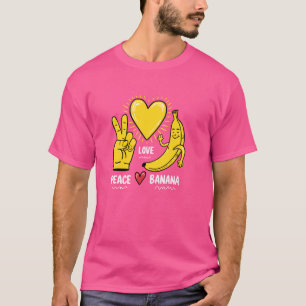 Camiseta Bananas De Paz, Fruta De Banana Fresca,