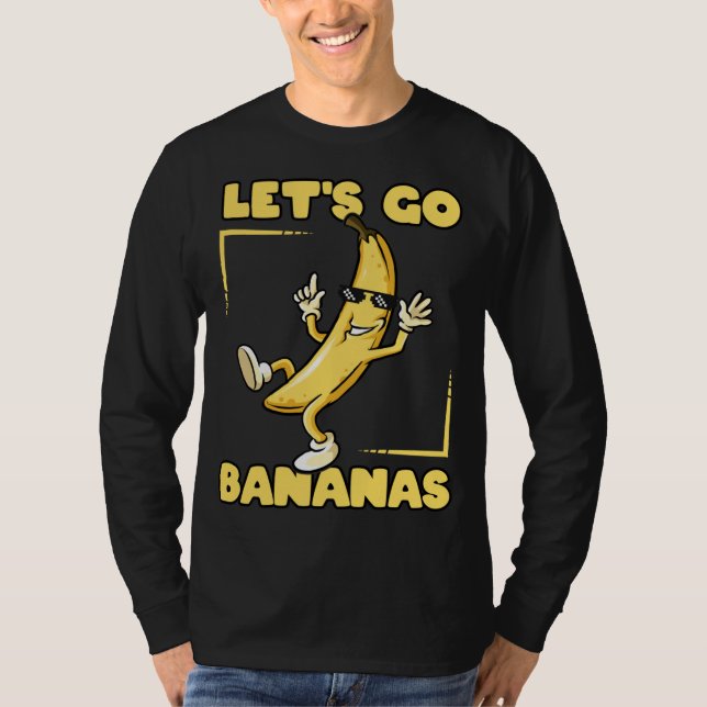 Camiseta Bananas de vamos vão Legal Bananas de Gato com Ócu (Frente)