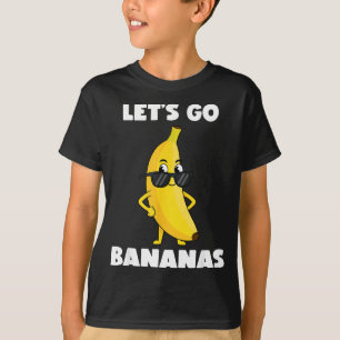 Camiseta bananas engraçadas cute banana engraçado