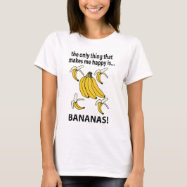 Camiseta Bananas Frutas Bananas Engraçadas