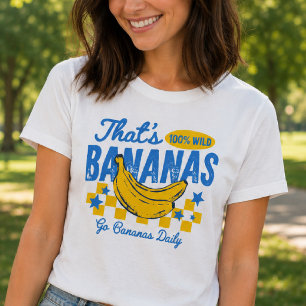 Camiseta Bananas Retrô Citação Divertida