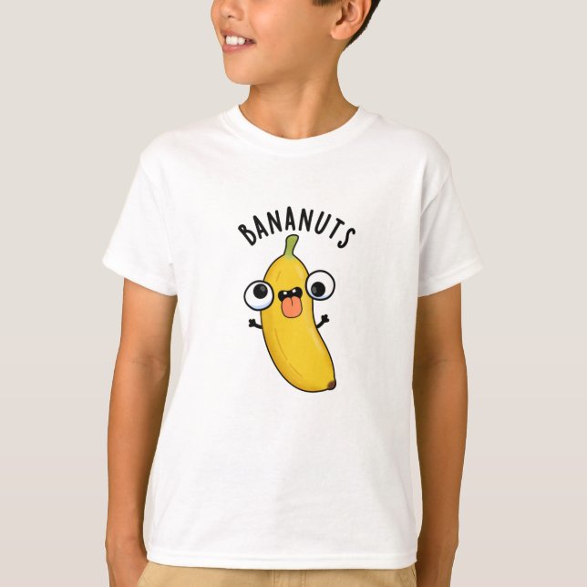 Camiseta Bananuts Engraçado Fruta de Banana Louca (Frente)