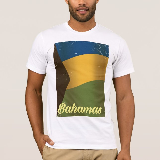 Camiseta Banas - bandeira nacional viagens vintage (Frente)