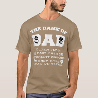 Camiseta BANCO DO PAI T-SHIRT Gift. Dia de os pais Engraçad