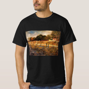 Camiseta Bancos do Sena por Vincent van Gogh