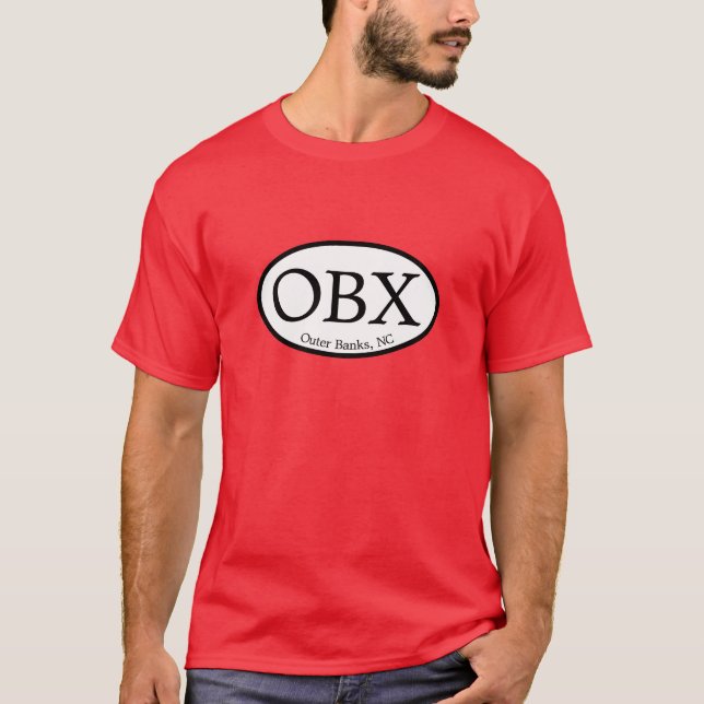 Camiseta Bancos exteriores de OBX ovais (Frente)
