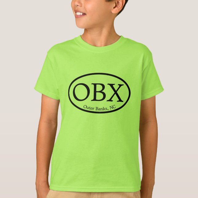 Camiseta Bancos exteriores de OBX ovais (Frente)