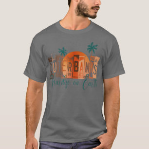 Camiseta Bancos externos Vintage em NC OBX Earth retro