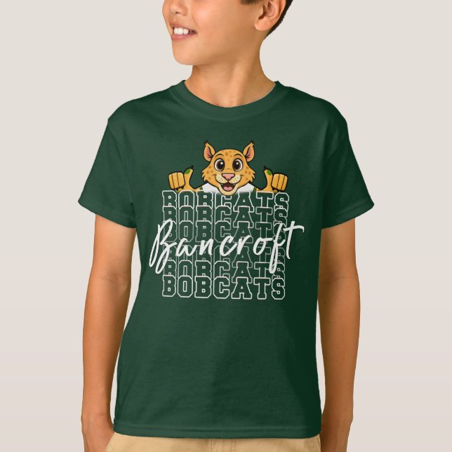 Camiseta Bancroft Bobcat Dark Green T-Shirt (Frente)