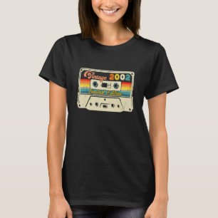 Camiseta Banda Cassete Retro Vintage 2002 Aniversário