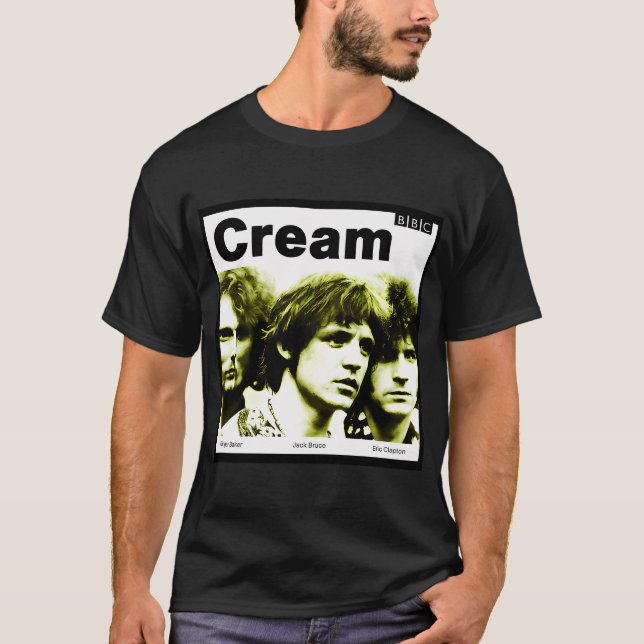 Camiseta Banda Cream Ginger Baker (Frente)