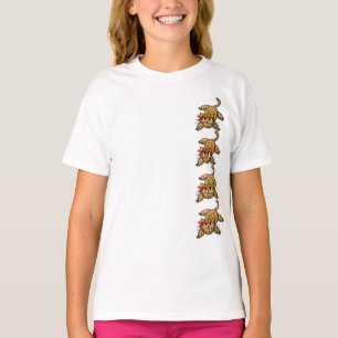 Camiseta Banda da Cabeça Arco-Íris do Gatinho Leopardo Ultr