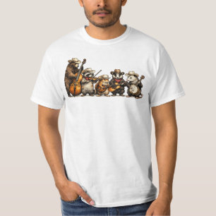 Camiseta Banda de Animais, Animais Divertidos da Floresta T