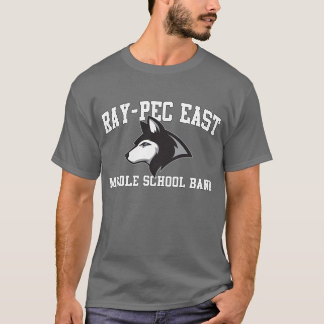 Camiseta Banda de escola secundária Raio-CPE do leste (Frente)