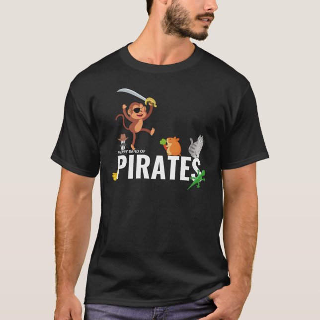 Camiseta Banda De felizes De Piratas Força Expeditiva Icpia (Frente)