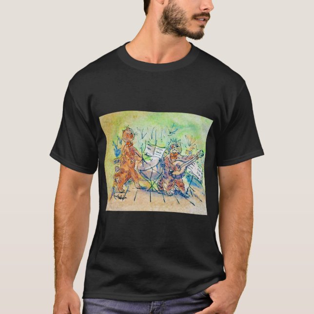 Camiseta Banda de gatos, Louis Wain (Frente)
