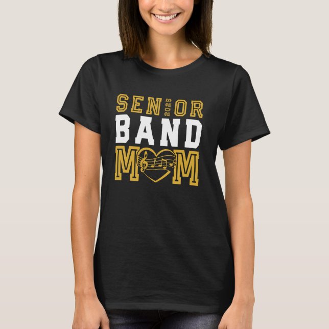 Camiseta Banda de mais velho Classe Mãe de 2025 Marching Ba (Frente)