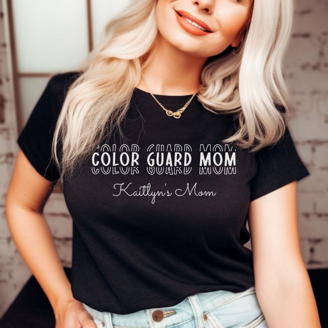 Camiseta Banda de Marcha de Persão Mãe Personalizável (Percussion Marching Band Mom Customizable T-Shirt
)