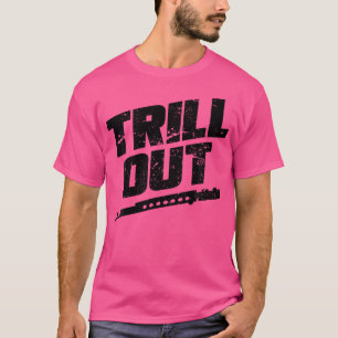 Camiseta Banda de Marcha Engraçado Flute