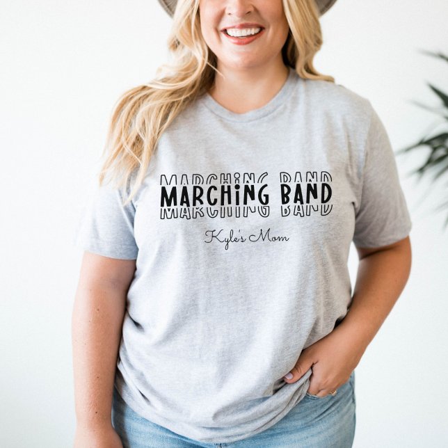 Camiseta Banda de Marching Mãe Personalizável (Marching Band Mom Customizable T-Shirt
)