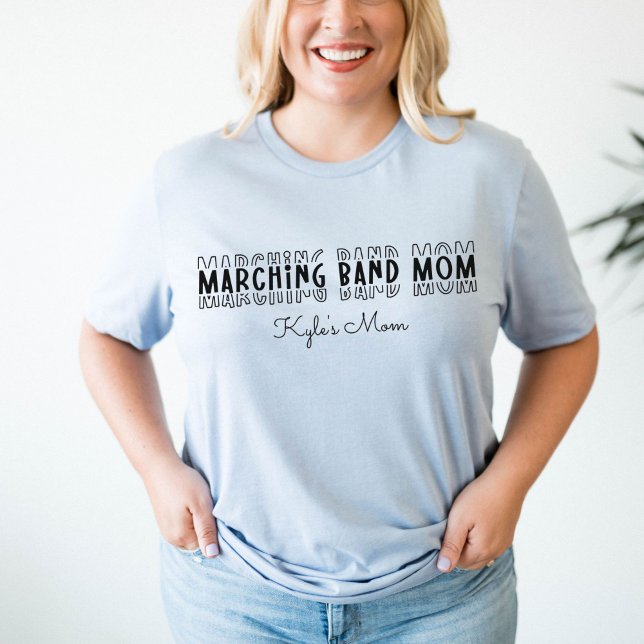 Camiseta Banda de Marching Mãe Personalizável (Marching Band Mom Customizable T-Shirt
)