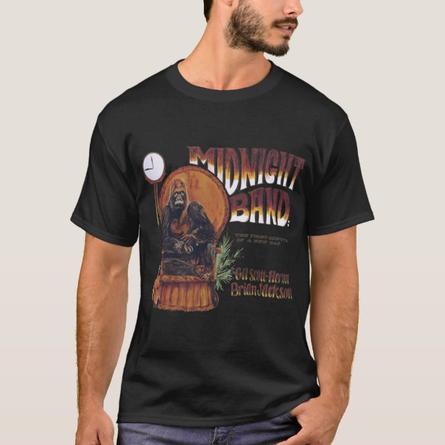 Camiseta Banda de Meia-Noite vintage (Frente)
