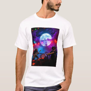 Camiseta **Banda de Monstros de Halloween**