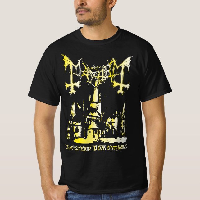 Camiseta banda de música preta (Frente)