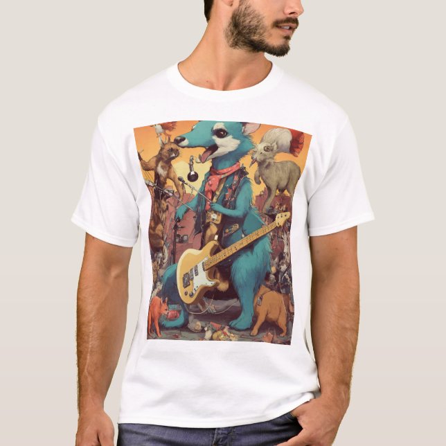 Camiseta Banda de Pedra Animal (Frente)
