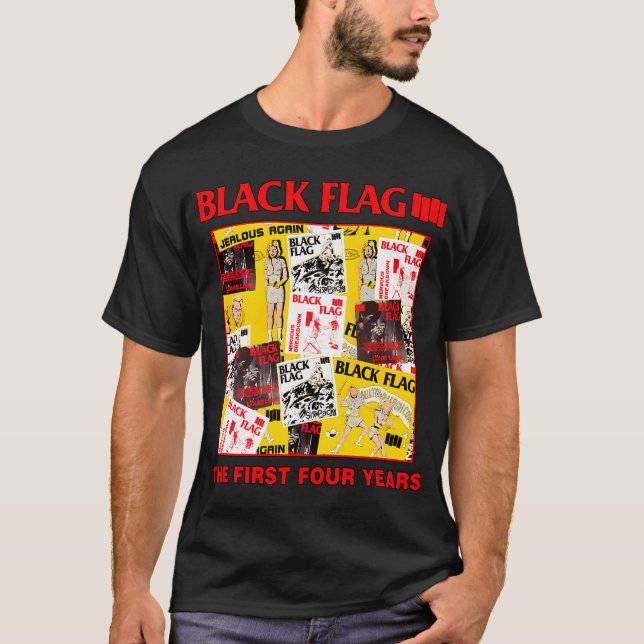 Camiseta Banda de Rock Black Flag (Frente)