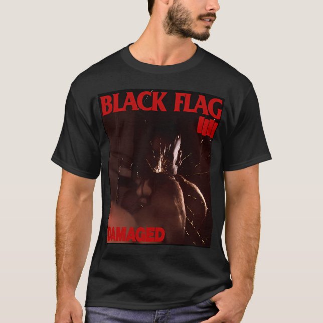 Camiseta Banda de Rock Black Flag (Frente)