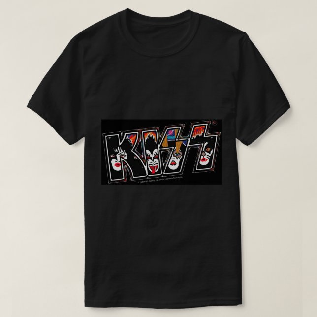 Camiseta Banda de rock do KISS ® - Rock and Rolover Style (Frente do Design)