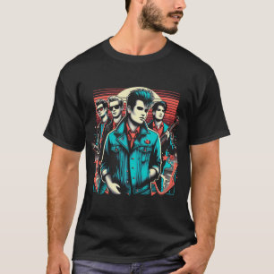 Camiseta Banda de Rock Falsa dos Anos 80 BETA CRASH