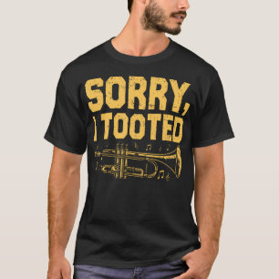 Camiseta Banda de Toca Trombeta Engraçada Homens Mulheres T