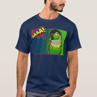 Camiseta Banda desenhada de Conure Preta AAAAA