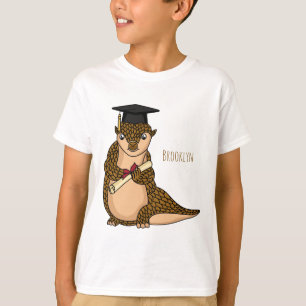 Camiseta Banda desenhada para graduação de pangolina