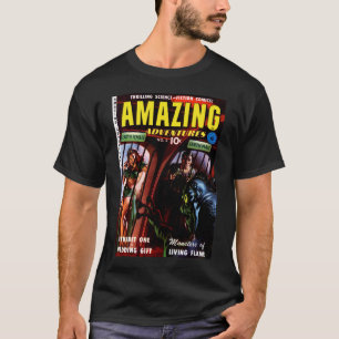 Camiseta Banda desenhada retro surpreendente das aventuras