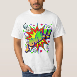 Camiseta Banda desenhada ZONK do vetor