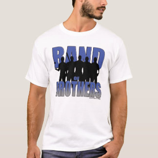 Camiseta Banda do basebol dos irmãos (azul/prata)
