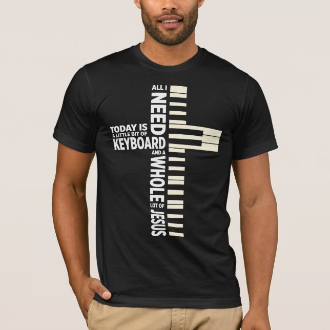 Camiseta Banda do Christian Keyboard Musical Jesus (Frente)
