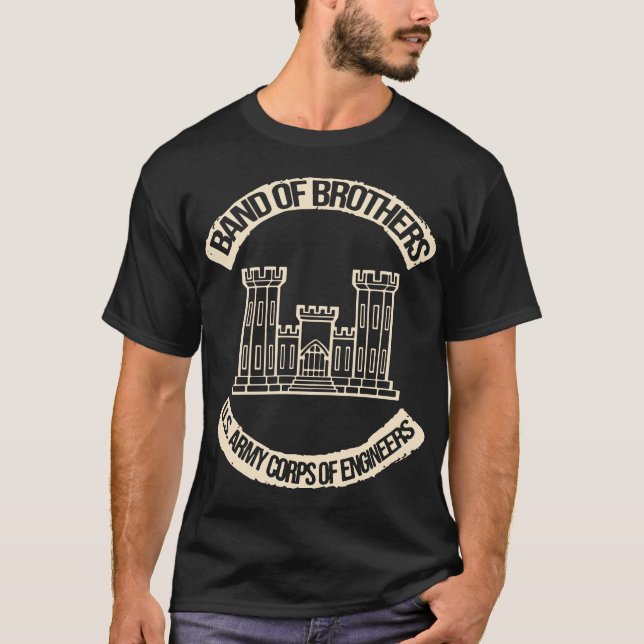 Camiseta banda do Corpo de Engenheiros do Exército dos E.U. (Frente)