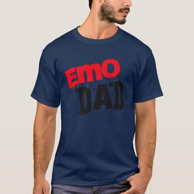 Camiseta Banda Emo Dad para Pai engraçado (Frente)