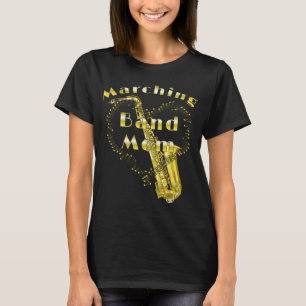 Camiseta Banda Engraçada Saxofone Marching Mãe