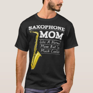Camiseta Banda Engraçado Saxofone Marching Mãe