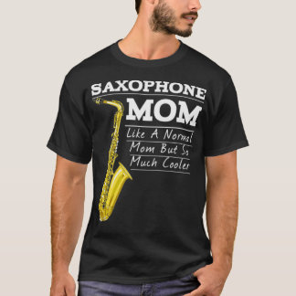 Camiseta Banda Engraçado Saxofone Marching Mãe