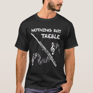 Camiseta Banda Flute Marching Banda Apenas Flutua Trebl